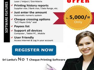 Online Cheque Printing Software
