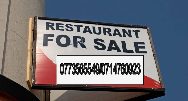 Restaurant For Sale