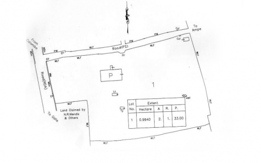 Land For Sale in Ahungalla, galle