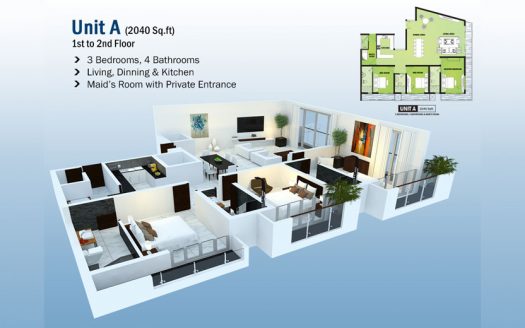 Blue Ocean Apartment In Colombo, Inner Flower Road